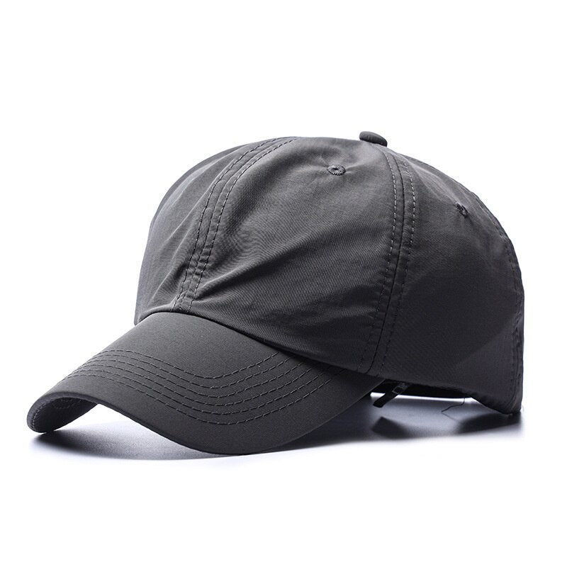 Summer Thin Dry Quick Sun Hat Men Big Size Baseball Cap Men Cotton Sport Snapback Hats 56-60Cm 58-63Cm