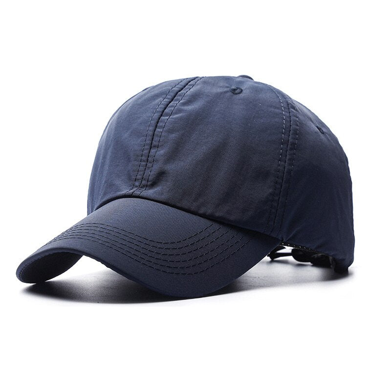 Summer Thin Dry Quick Sun Hat Men Big Size Baseball Cap Men Cotton Sport Snapback Hats 56-60Cm 58-63Cm