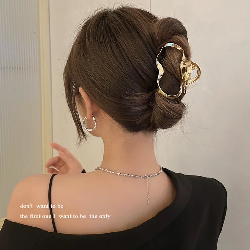 Fashion Metal Star Hair Claw Clips for Women Girls Clamps Korea Geometric Hair Crab Hairpins Hairgrips Headwear Hair Accessories