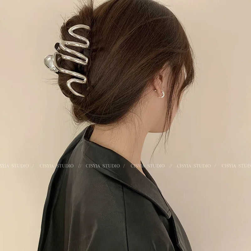 Fashion Metal Star Hair Claw Clips for Women Girls Clamps Korea Geometric Hair Crab Hairpins Hairgrips Headwear Hair Accessories